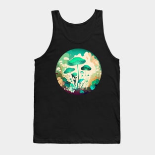 Groovy Cottagecore Mushrooms in the Forest Tank Top